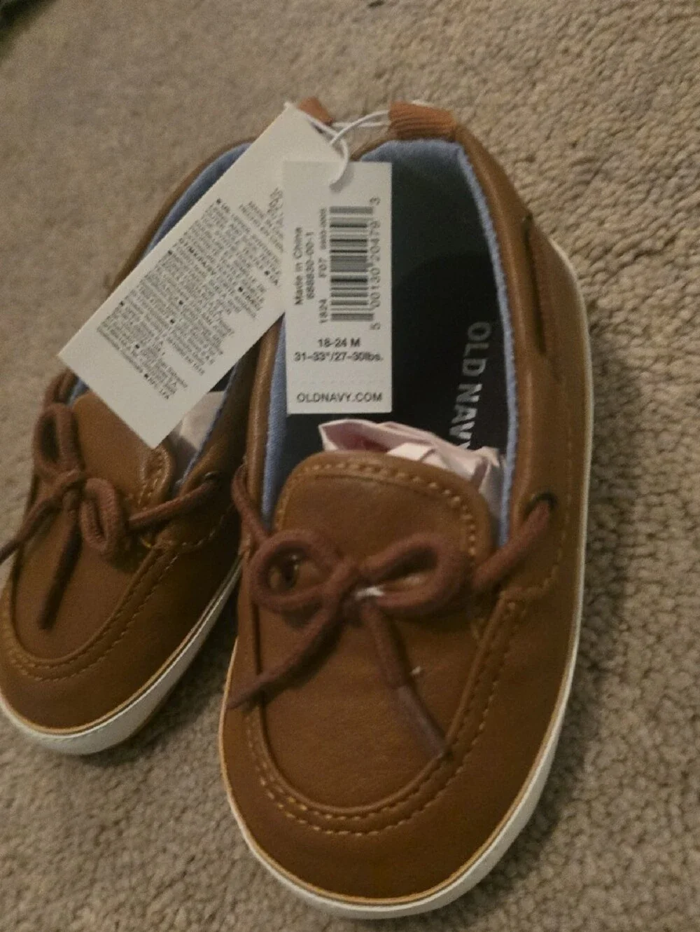 Old Navy Brown Baby Walker Shoes